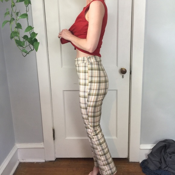 Urban Outfitters Plaid Retro High Waisted Pants - Picture 3 of 8